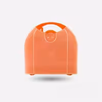 کیف پلاستیکی سایز 3 نارنجی