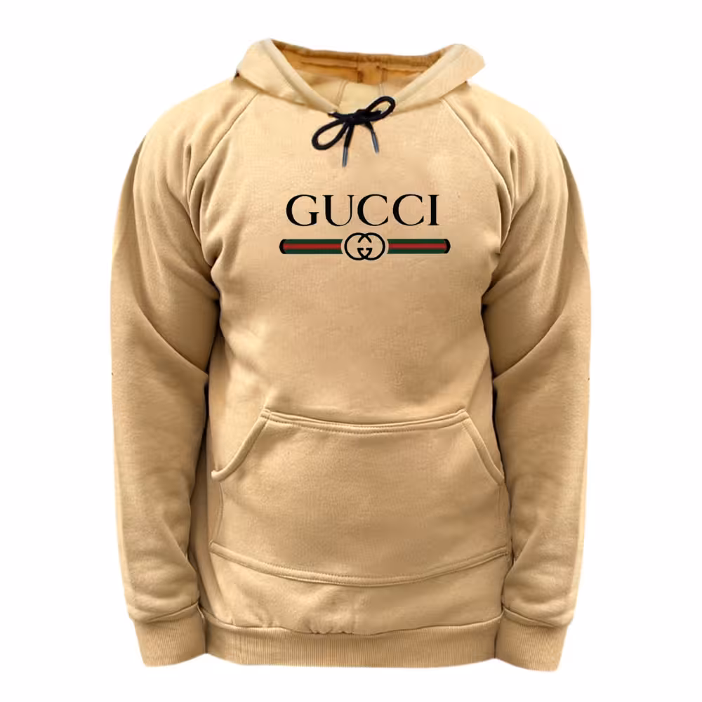 هودی زنانه مدل لوگو کد 27 رنگ کرم