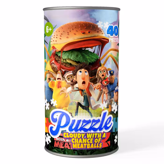 پازل 40 تکه کارتون ابری با احتمال بارش کوفته