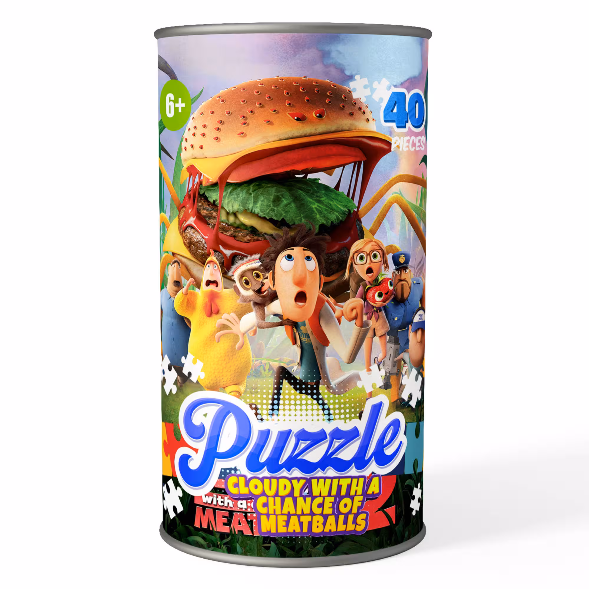 پازل 40 تکه کارتون ابری با احتمال بارش کوفته