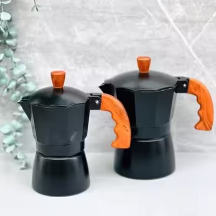 موکاپات مشکی دسته چوبی