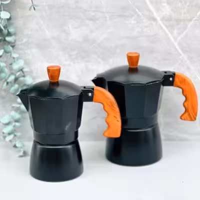 موکاپات مشکی دسته چوبی