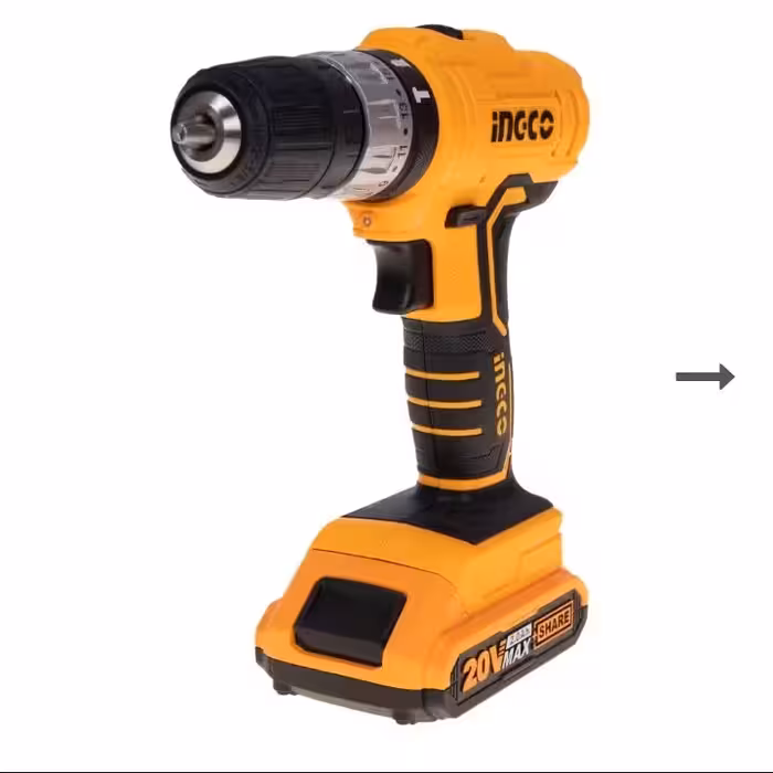 دریل و پیچ گوشتی شارژی چکشی اینکو 20 ولت