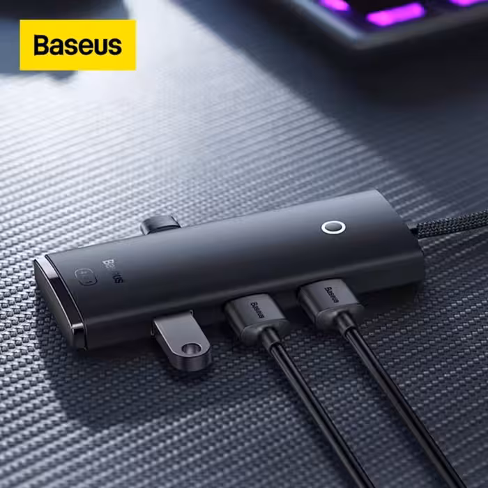 هاب 4 پورت usb3 باسئوس مدل Hub Lite Series -WKQX030101