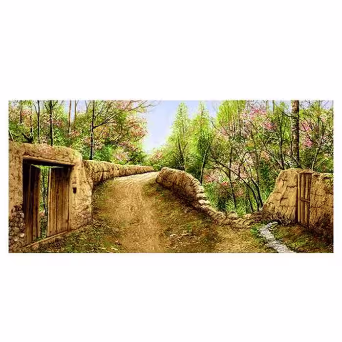 طرح منظره کوچه باغ پاییزی کد 23144