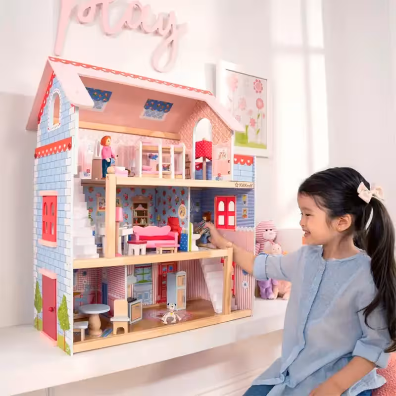 خانه عروسکی چوبی کیدکرفت مدل KidKraft Chelsea Dollhouse کد 65054