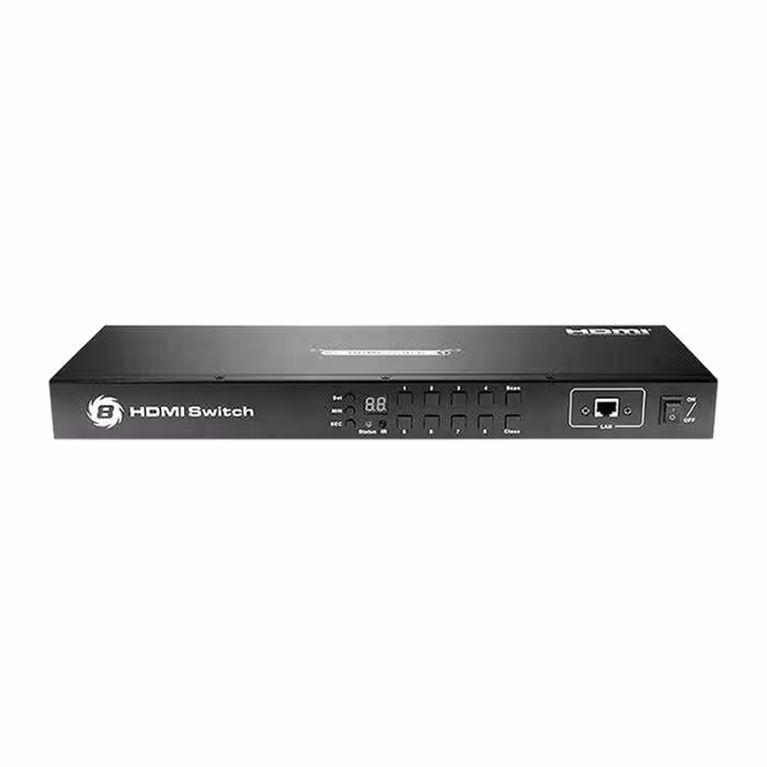سوئیچ 8 پورت HDMI با قابلیت 3D و رزولوشن 4Kx2K با ریموت کنترل لایمستون LS-HS0801