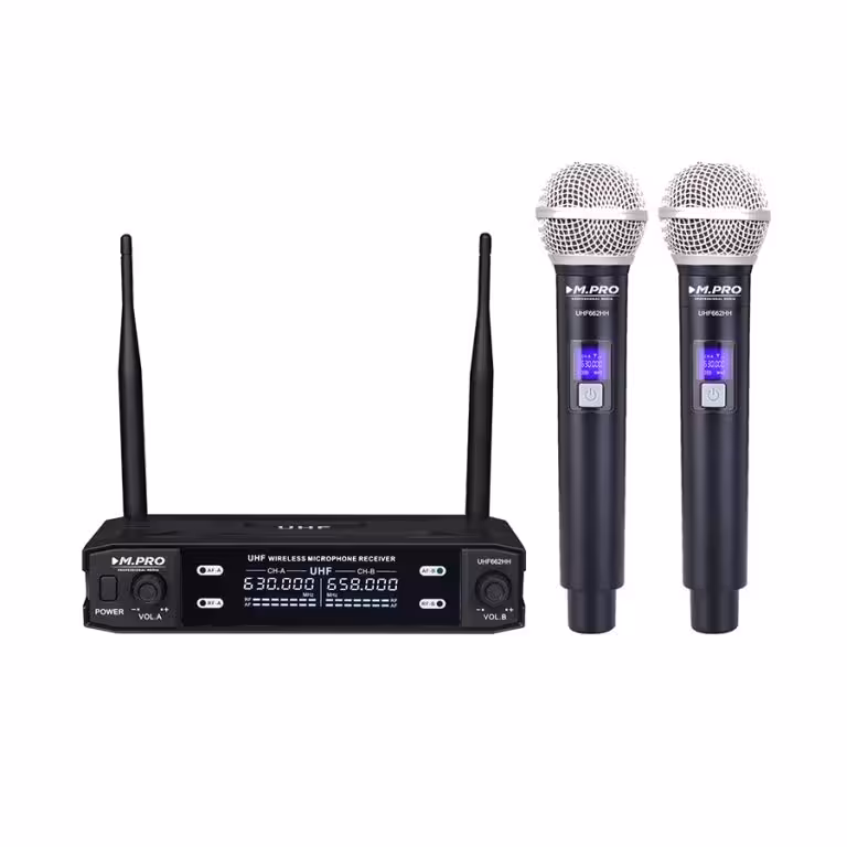 میکروفن بی سیم مدل دو دستی ام پرو MPRO 662HH