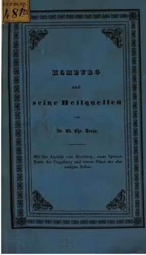 خرید و دانلود نسخه کامل کتاب Homburg und seine Heilquellen