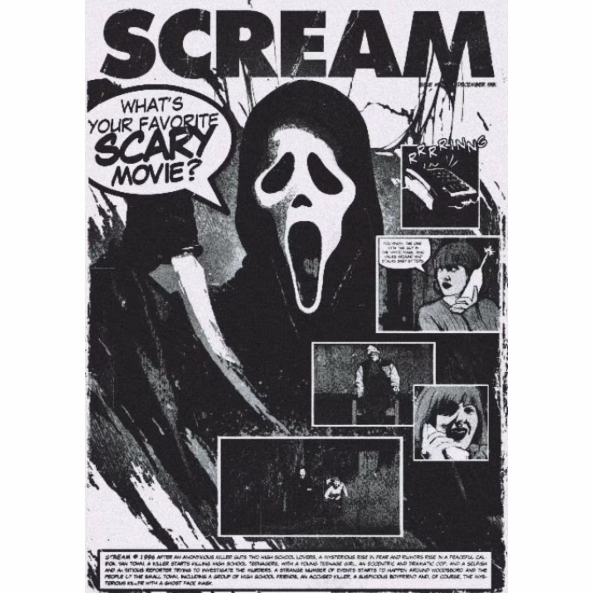 پوستر  طرح ترسناک scream