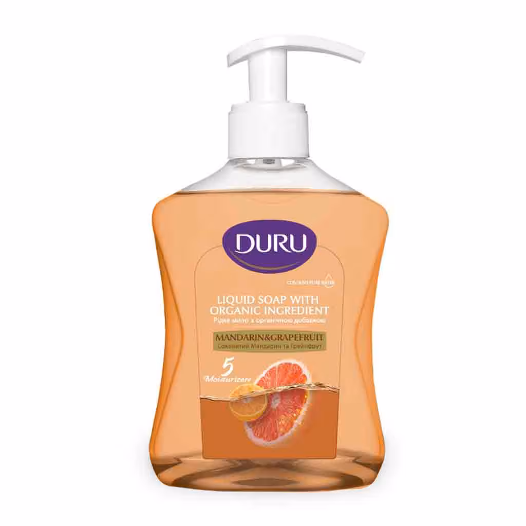 صابون مایع دورو Duru Mandarin Greypfrut حاوی عصاره ماندارین و گریپ فروت 300 میل