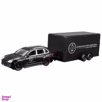ماشین اسباب بازی مایستو مدل Porsche مشکیCar Trailer