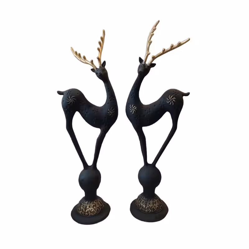 مجسمه مدل گوزن مینیاتوری مجموعه 2 عددی