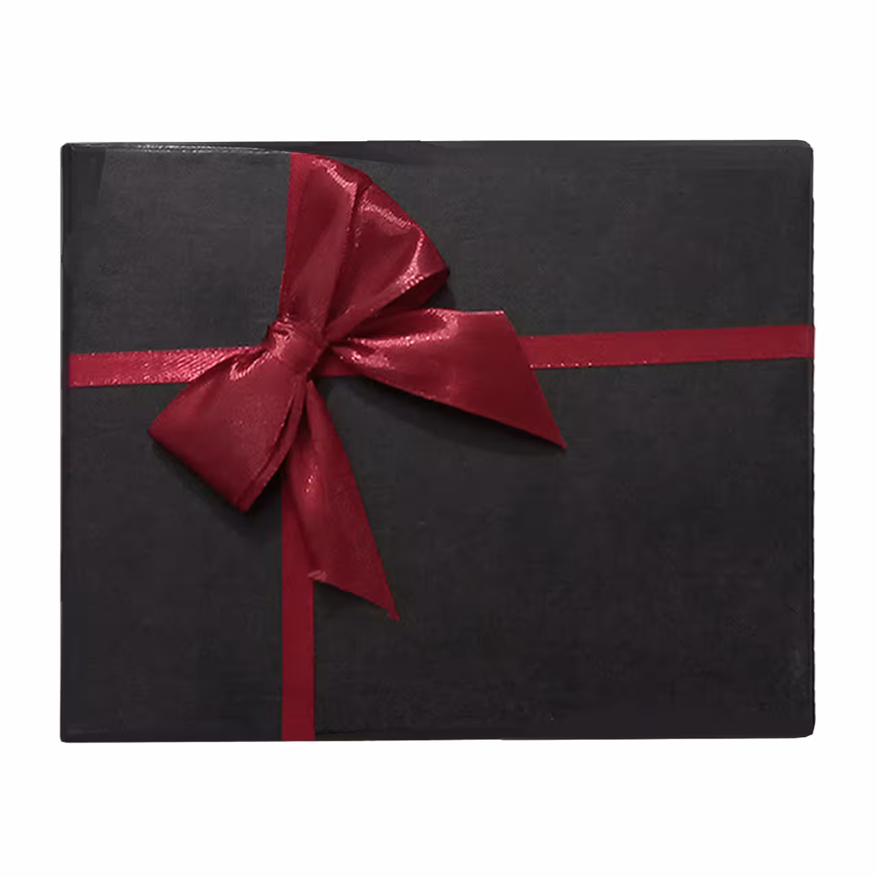 جعبه هدیه مقوایی مستطیل مدل ربان زرشکی سایز 10