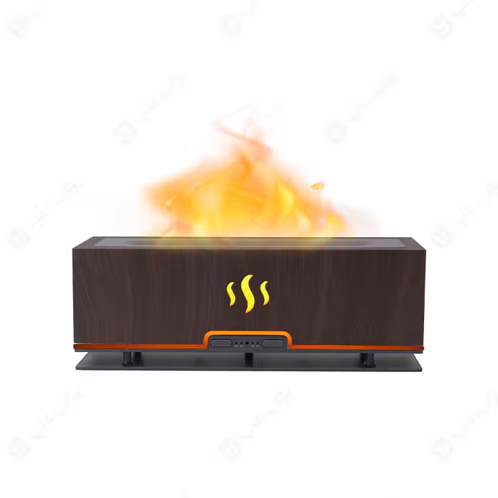 دستگاه بخور ساز التراسونیک مدل Flame Aroma Diffuser طرح شعله آتش