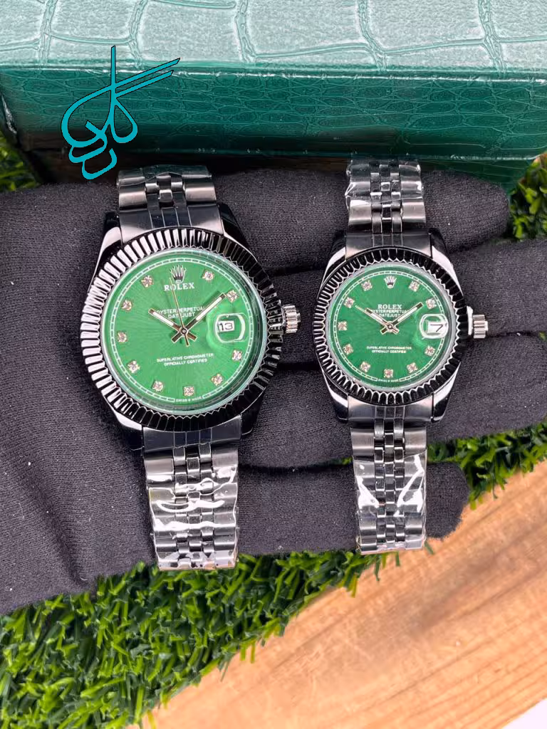 خرید ست ساعت زنانه و مردانه رولکس دیت جاست کیفیت عالی کد 2117323 - ردگل