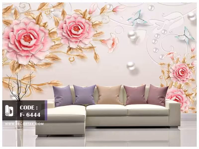پوستر دیواری گل کد F-6444