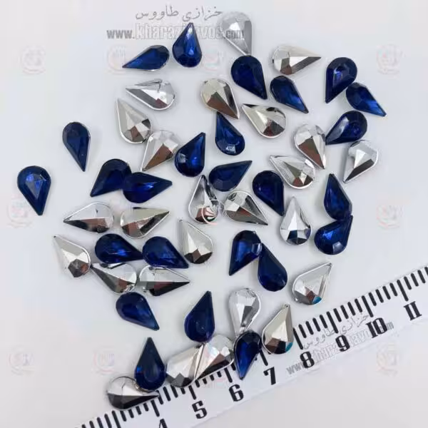 مارکیز اشکی پلاستیکی 8 در 13 ( سرمه ای ) بسته 50 عددی