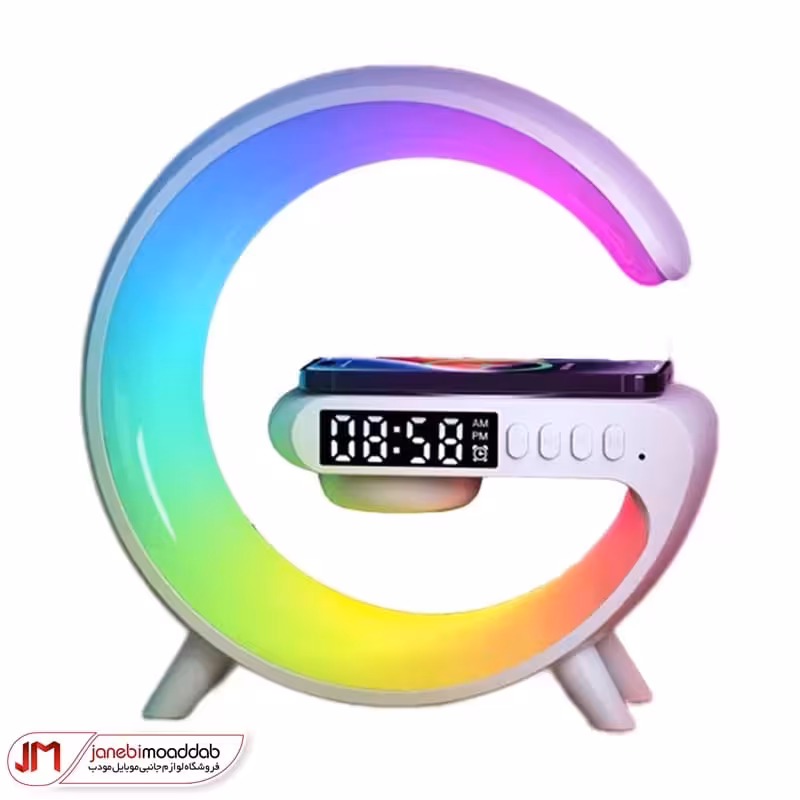 اسپیکر بلوتوث، چراغ خواب و شارژر وایرلس مدل G63