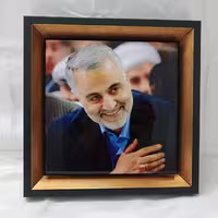 تابلو تصویر سردار شهید قاسم سلیمانی، اثری هنری و یادبود.