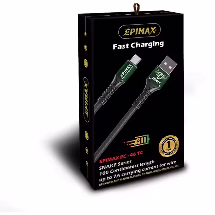 کابل شارژ تایپ سی اپی مکس مدل  SNAKE DESIGN EC-46 TC(پس کرایه)