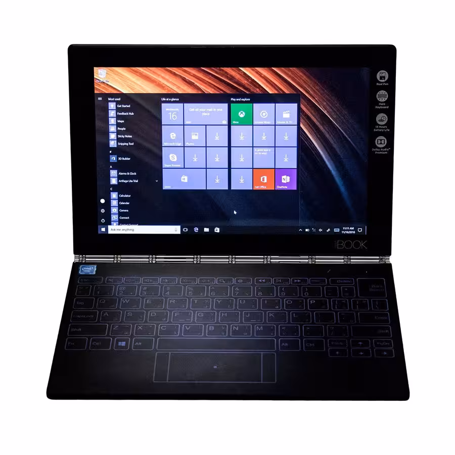 تبلت 10.1 اینچ لنوو مدل Yoga Book با نسخه Windows 4G ظرفیت 128 و رم 4 گیگابایت