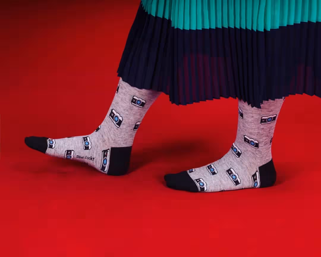 جوراب ساقدار داینوساکس طرح دوربین