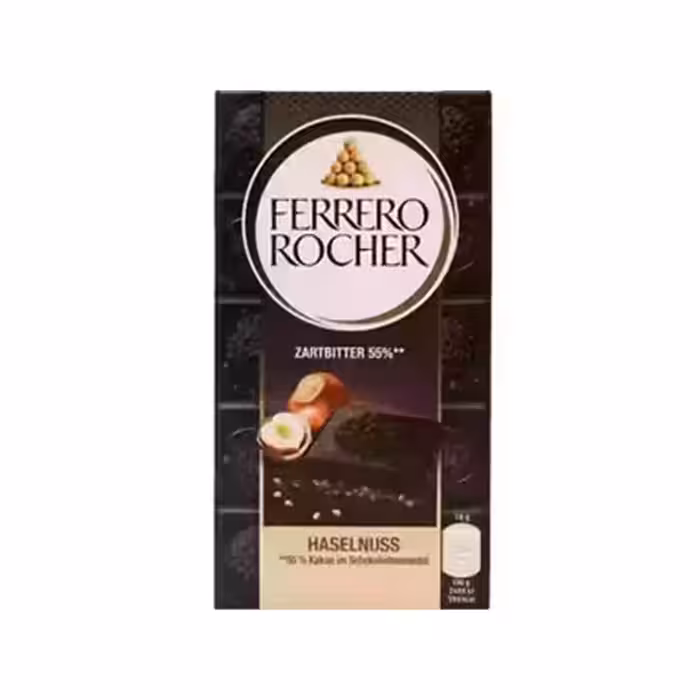 شکلات تلخ با تکه های فندوق فررو روچر Ferrero Rocher