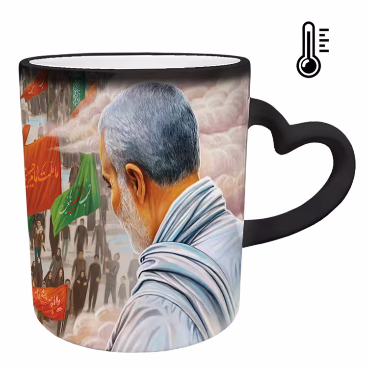 خرید ماگ-لیوان حرارتی  دسته ساده  سردار سلیمانی کد 50