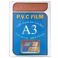 طلق A3 ضخامت 0.15 میکرون بسته 100 عددی