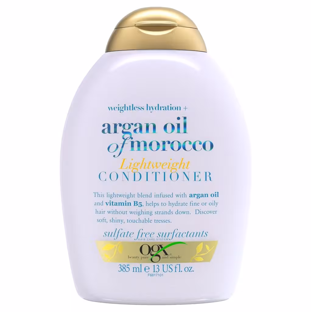 نرم کننده او جی ایکس OGX آبرسان مو حاوی آرگان مدل Weightless Hydration Argan Oil حجم 385 میل