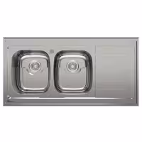 سینک ظرفشویی دو لگن روکار کد BS-925 لگن راست بیمکث