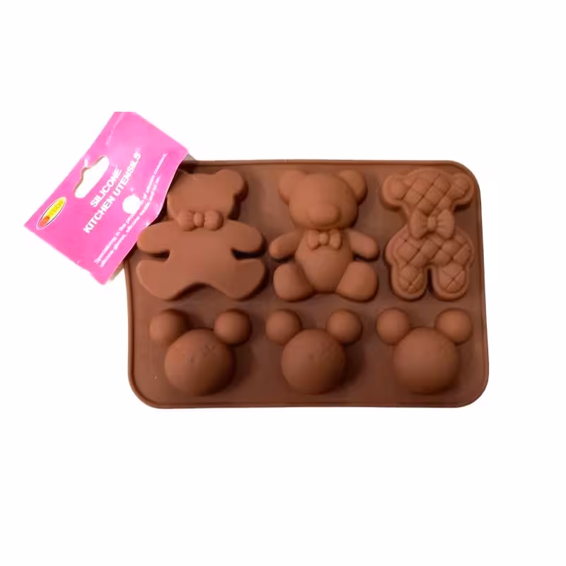 قالب شکلات وارداتی خرس 6 عددی مختلف 20*13 سانت