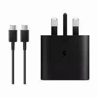 شارژر سامسونگ 45 وات 3 پین مدل EP-T4511 LOW STANDBY به همراه کابل تبدیل USB-C (اورجینال)