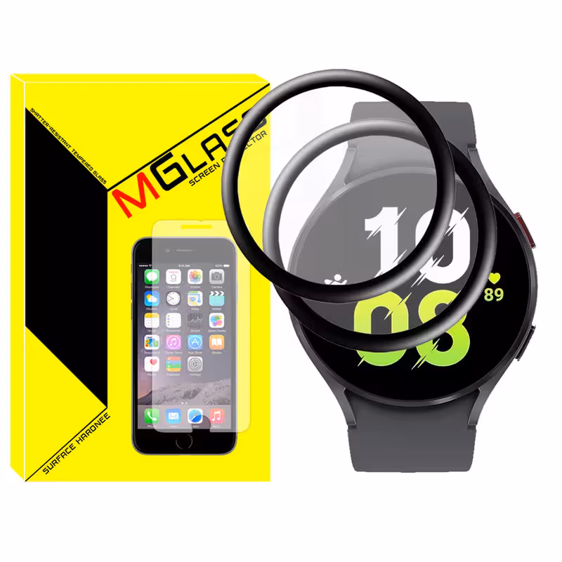 محافظ صفحه نمایش نانو ام‌گلس مدل Pmma-MG مناسب برای ساعت هوشمند سامسونگ Galaxy Watch 5 44mm بسته دو عددی