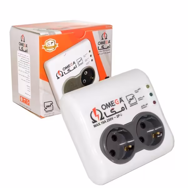 محافظ برق 2 خانه پکیج OMEGA P1100