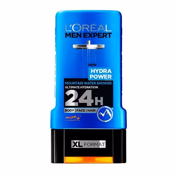 ژل دوش مردانه مدل Hydra POWER حجم 300 میل لورال - LOREAL