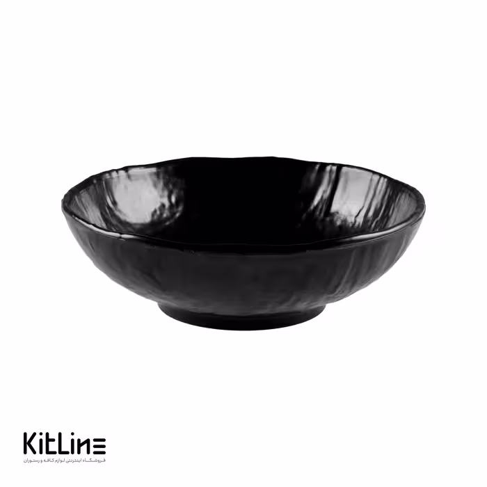 کاسه ملامین موج دار مشکی Fede Group