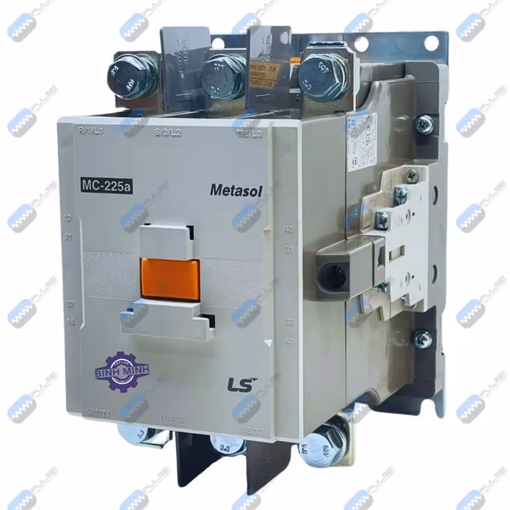 کنتاکتور 225 آمپر 132KW ال اس سری MC با کد MC-225a 100~240AC/DC _بوبین 100/240V AC/DC_تعداد کنتاکت کمکی: 2NO 2NC
