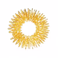 رینگ ماساژ انگشت زرد طلایی (حلقه ماساژ انگشت)