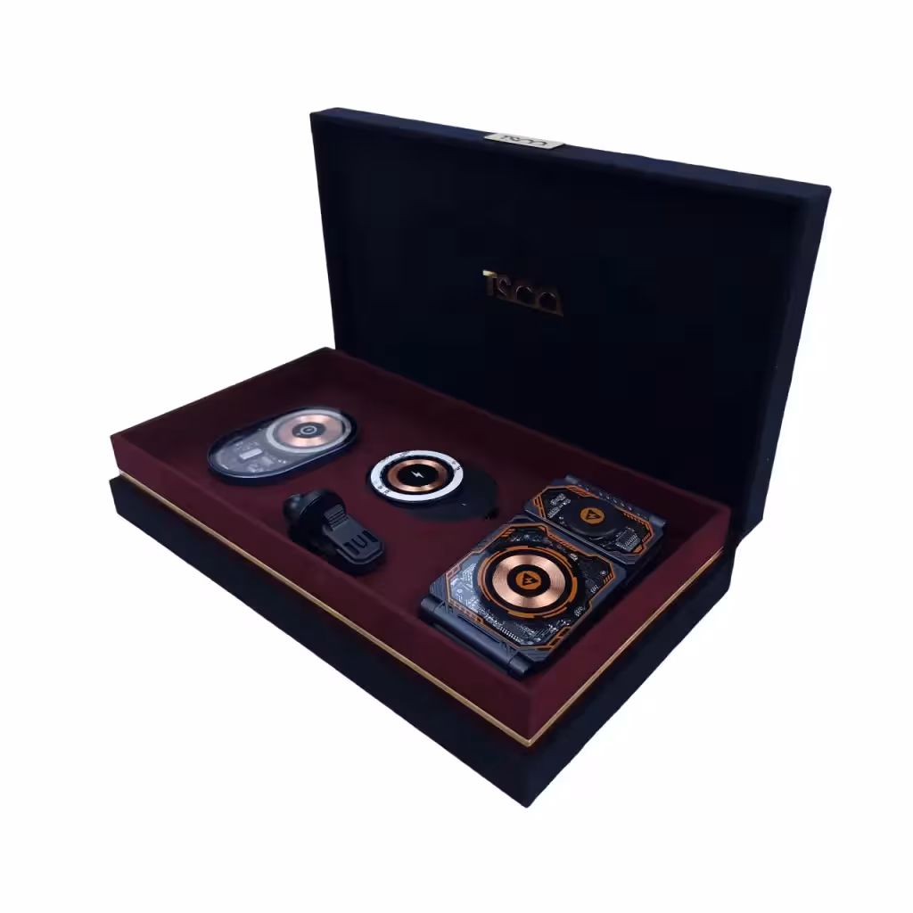 پک هدیه پاوربانک و شارژر رومیزی روجا کد PD5523