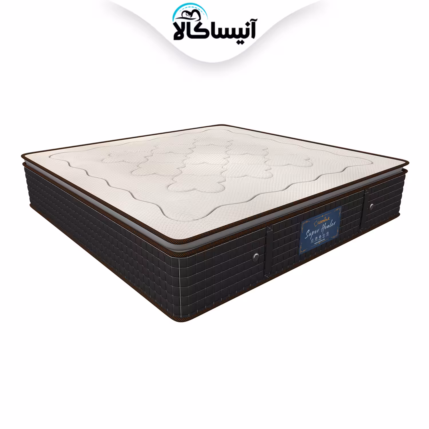 تشک یک نفره لمینیک مدل فنر منفصل سوپر هیلر سایز 200 × 120 سانتی متر