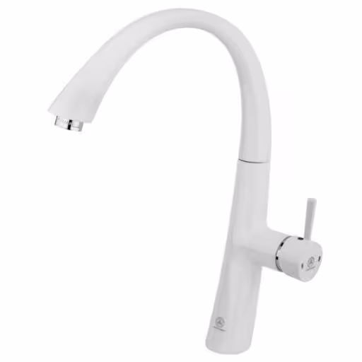 شیر ظرفشویی موج شلنگدار سفید قهرمان