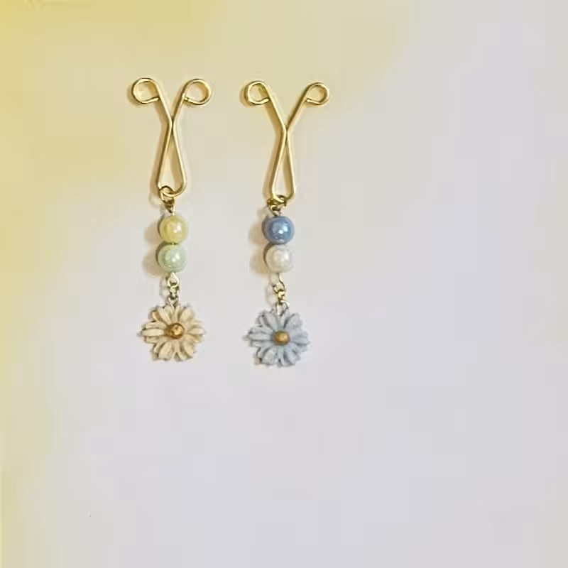 گیره روسری گل بابونه