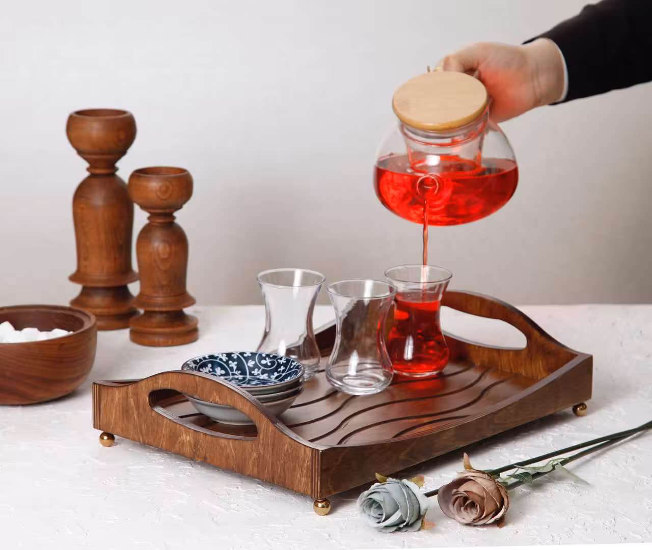 سینی طرح باران بزرگ آسا