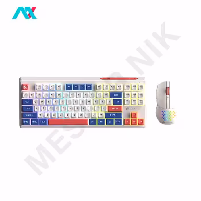 کیبورد ماوس بی‌سیم گیمینگ لاجیکی مدل KM329W
