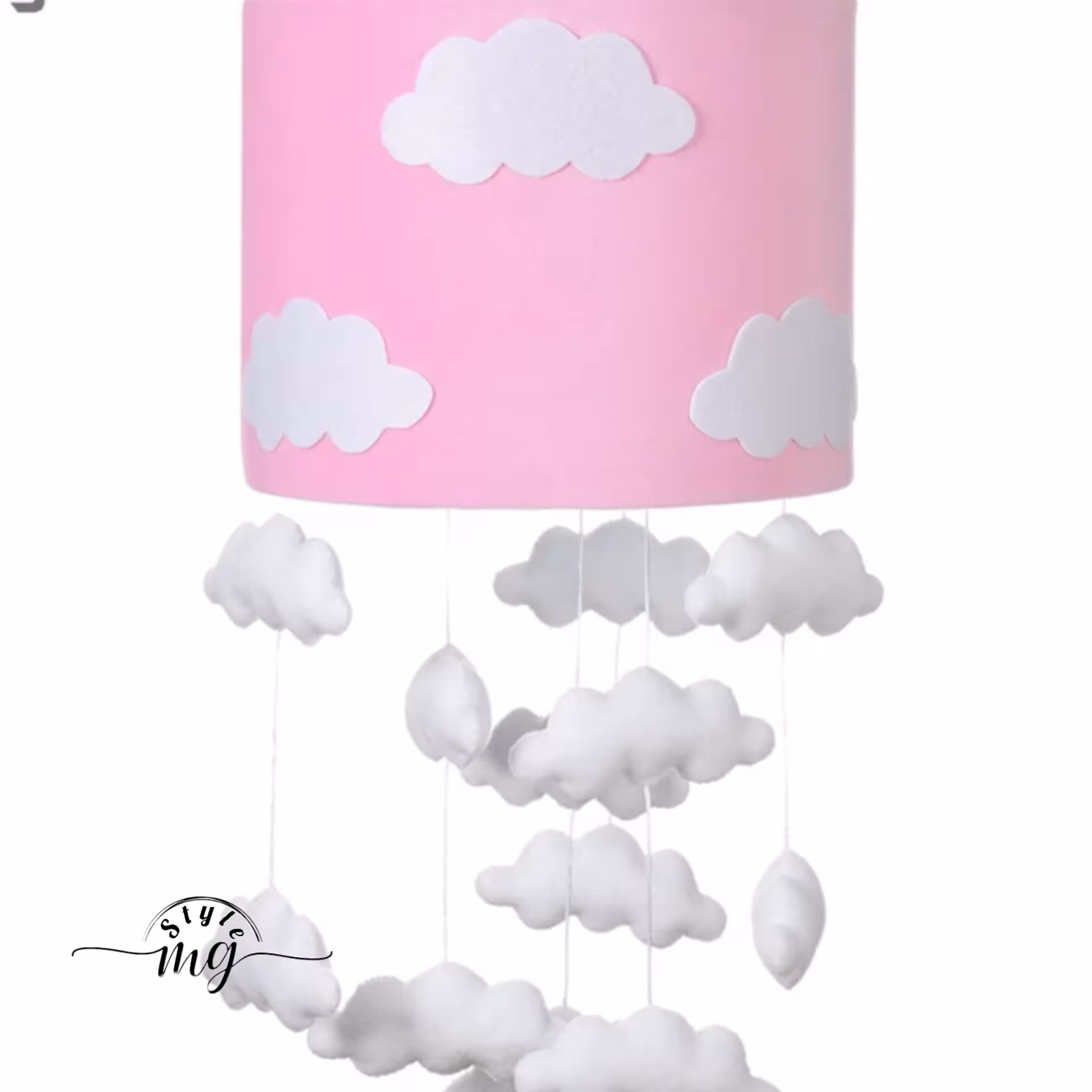 لوستر اتاق کودک مدل ابرسفری رویایی به دنیای ابرها