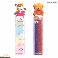 خط کش چوبی فانتزی 20 سانتی متری