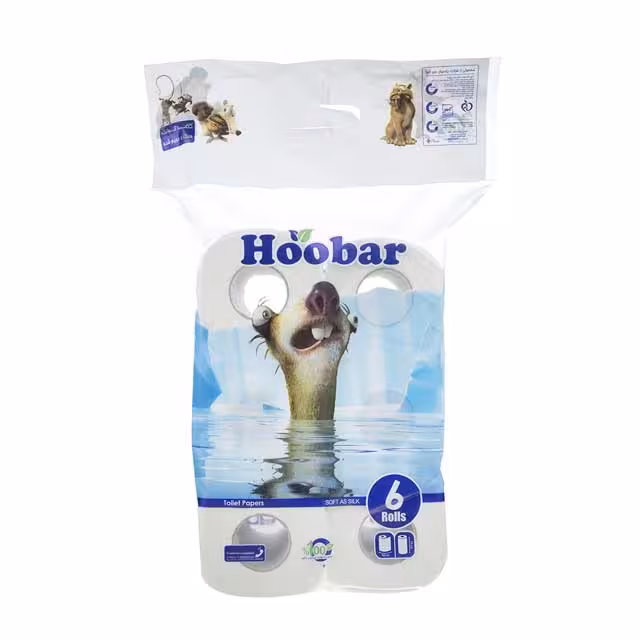 دستمال توالت هوبار بسته 6 عددی