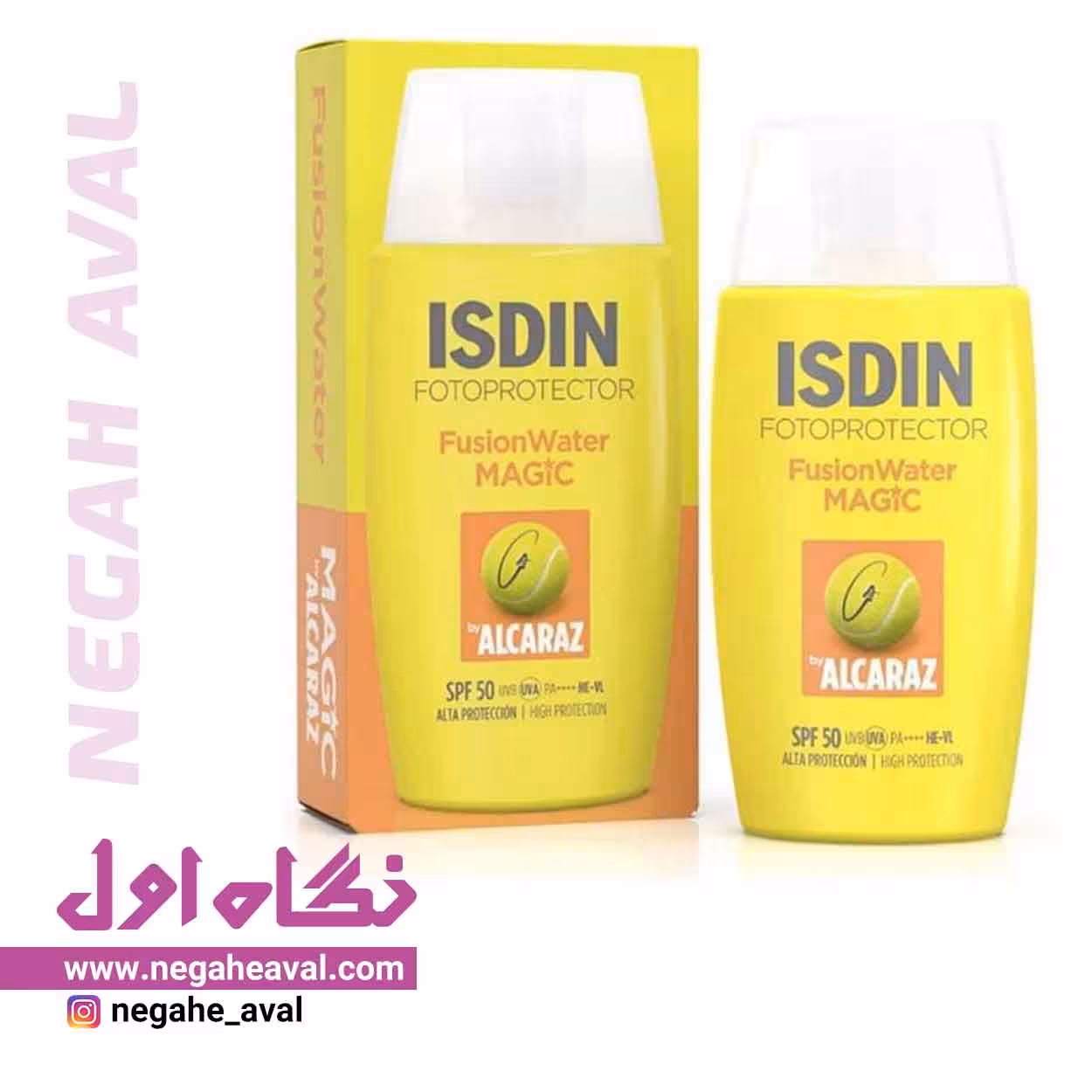 کرم ضدآفتاب فوق سبک مجیک Alcaraz Spf50 ایزدین